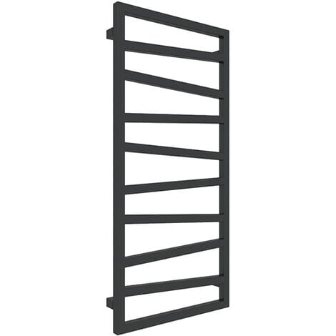 Scaldasalviette misto nero  600mm di altezza e 500mm di larghezza - 245 Watt - ZIG600/500Z1N