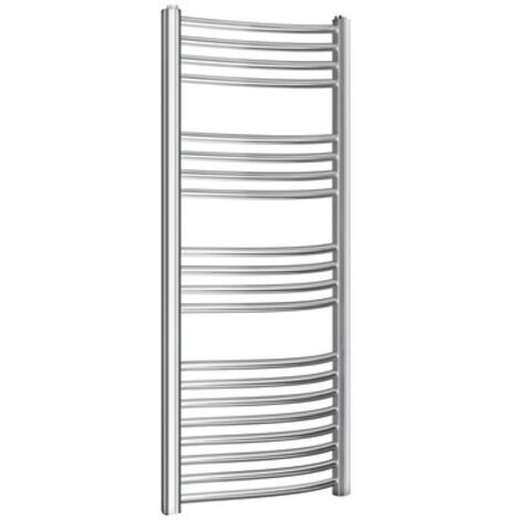 Scaldasalviette radiatore termoarredo 120x50 cm (int.45) cromato da bagno a tubi tondi curvo TRENTO