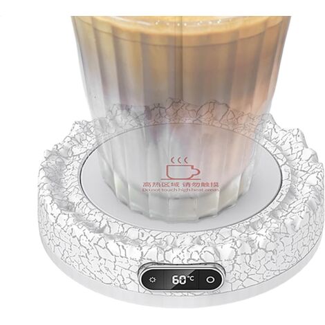 Scaldatazze, scaldacaffè  Scaldatazze da caffè portatile da 60 W per tazza, scaldabevande intelligente, cuscinetto riscaldante a temperatura regolabile per caffè, bevande, latte, tè