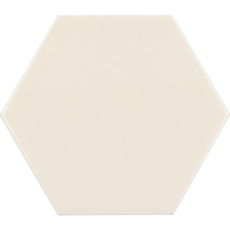 Scale Hexagon Cream 12,4X10,7cm.