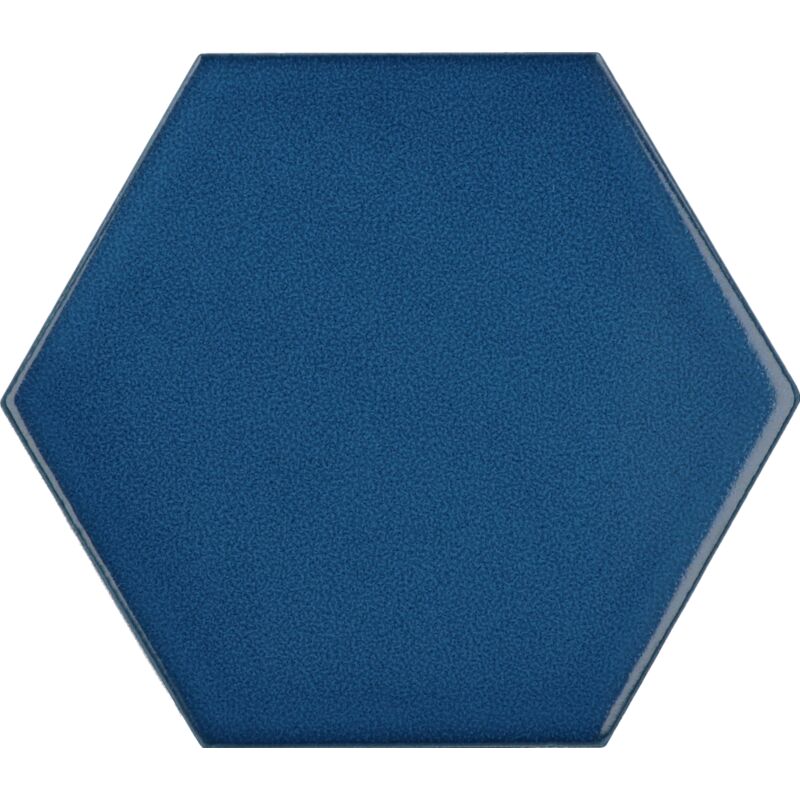 Scale Hexagon Electric Blue 12,4X10,7cm.