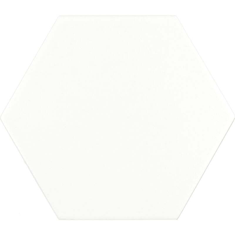 Scale Hexagon White Matt 12,4X10,7cm.