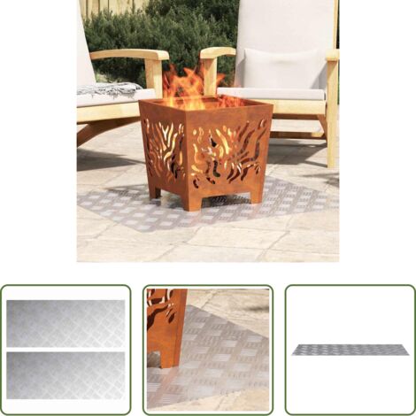 Scale in alluminio -  Gradini per Scale 2 pcs Argento 100 x 40 cm Alluminio