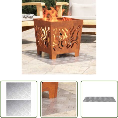 Scale in alluminio -  Gradini per Scale 2 pcs Argento 60 x 40 cm Alluminio