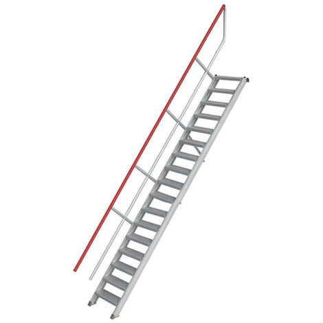 Scale industriali 17 gradini - Altezza da superare de 4.25m - Pendenza 60° - 22100617