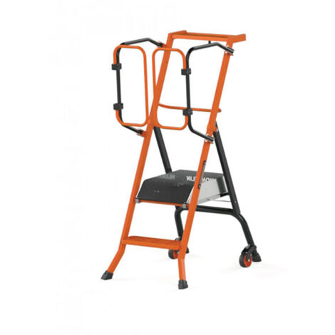 Scaletta a castello 2 gradini - Altezza max di lavoro 3m - 202100