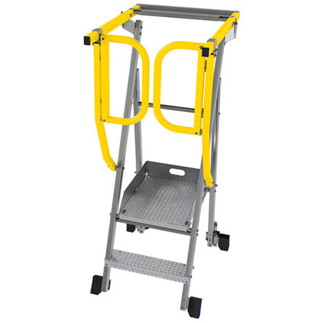 Scaletta a castello - Piattaforma individuale mobile 2 gradini - PAM2-PS