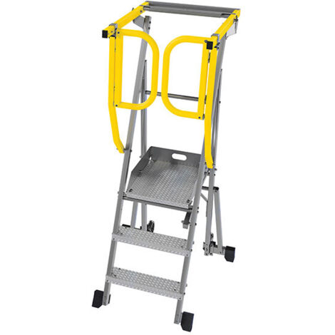 Scaletta a castello - Piattaforma individuale mobile 3 gradini - PAM3-PS