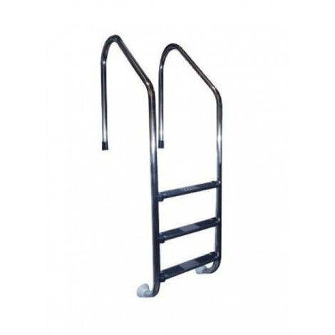 Scaletta di Risalita Modello Trianon per Piscina con Skimmer in Acciaio Inox AISI 316 - 3 Scalini - Compatibile con Elettrolisi al Sale