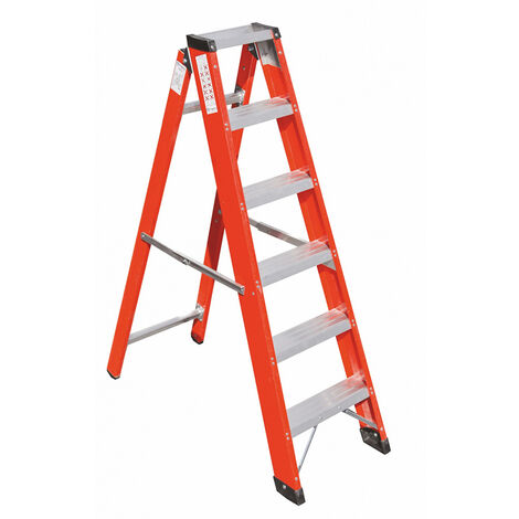 Scaletta isolante simple 10 gradini - hauteur 2.52m - SCAV016/10
