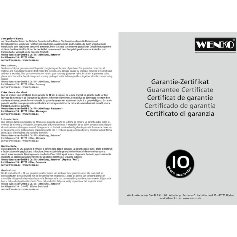 Image of Wenko - Sgabello a 3 gradini, sgabello pieghevole, in alluminio, nero