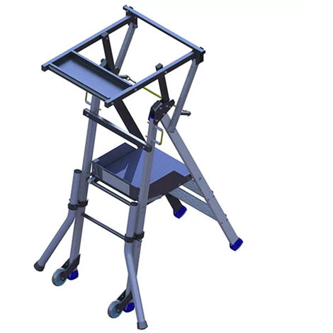 Scaletta professionale 3 gradini - altezza massima di lavoro 2.75m - PIRL3RM/STO
