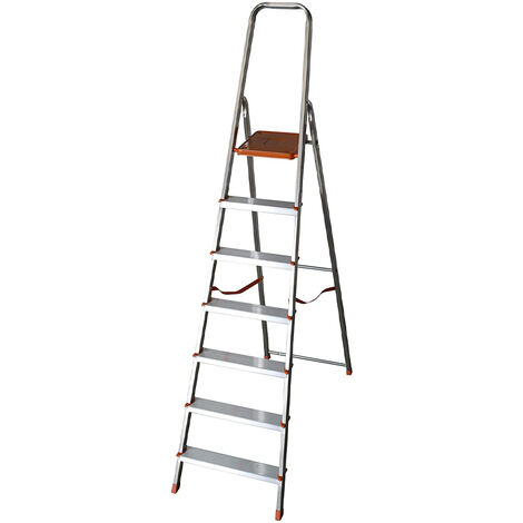Scaletto in Alluminio Eurodomus Normal 7 Gradini FACAL - Fino a 2,28 mt