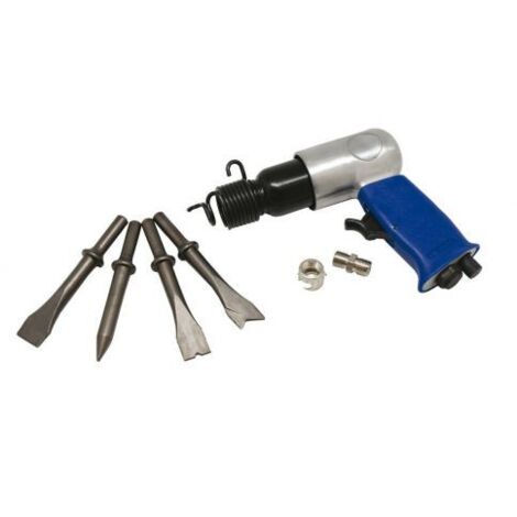 SCALPELLATORE PNEUMATICO IN KIT ARIA COMPRESSA CON 4 SCALPELLI (35122)