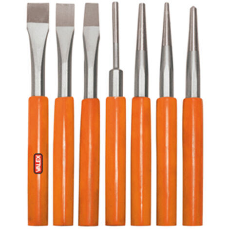 Scalpelli, cacciapine e bullino da 7 pezzi Valex.