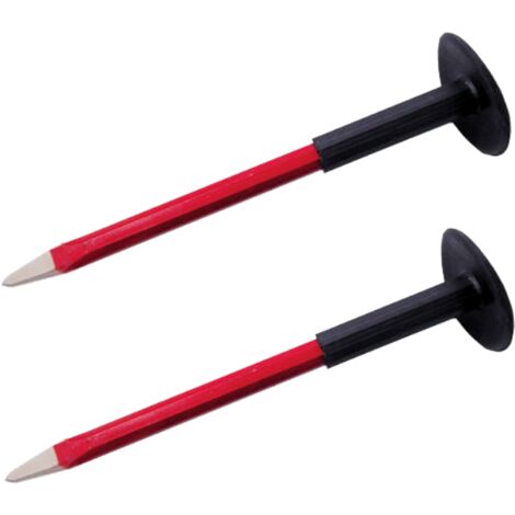 SCALPELLI IN ACCIAIO SERIE 2 PZ - 1 SCALPELLO  PIATTO E