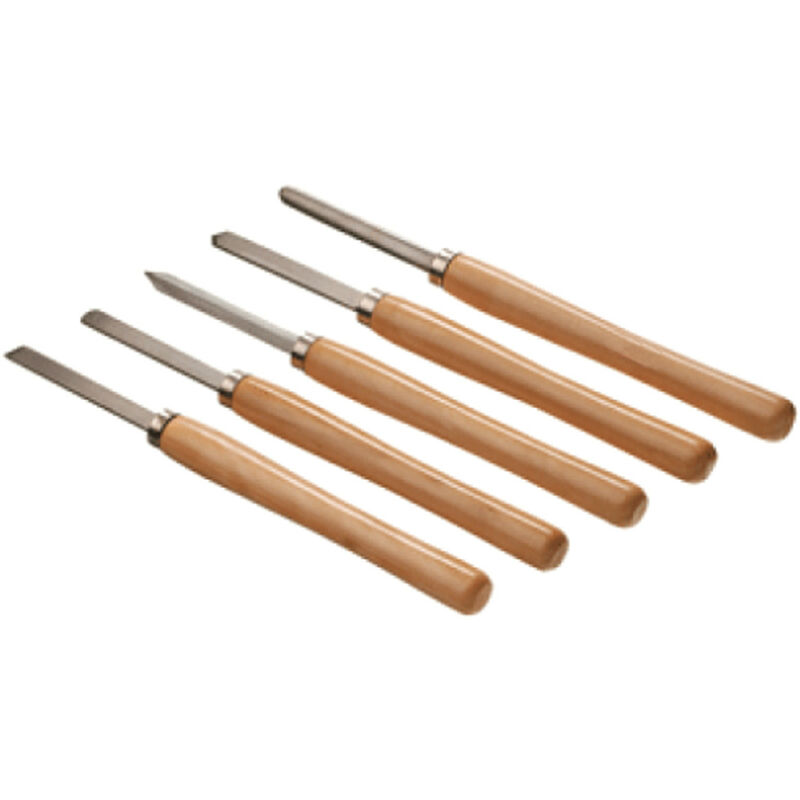 Image of Set 5 scalpelli per tornio da legno Valex