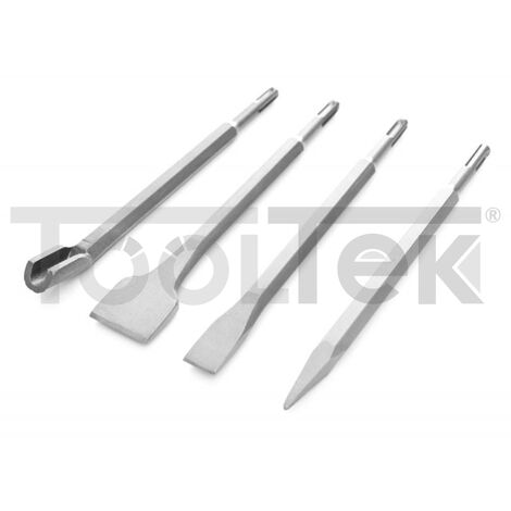 SCALPELLI PUNTE SGORBIE TRAPANO SCALPELLO ATTACCO SDS-PLUS 250mm 4pz