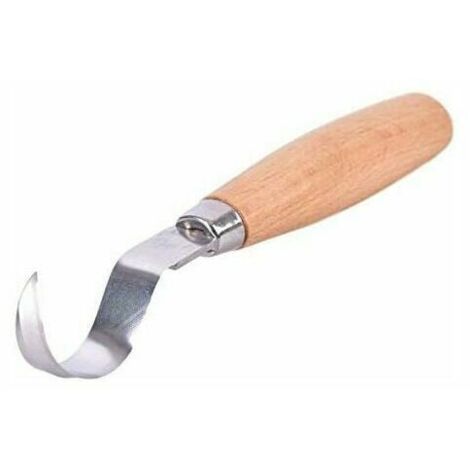 Scalpello di precisione fai da te, coltello a uncino, utensile da intaglio ergonomico, cucchiaio di legno pieghevole, durevole, coltello da intaglio per principianti in acciaio inossidabile