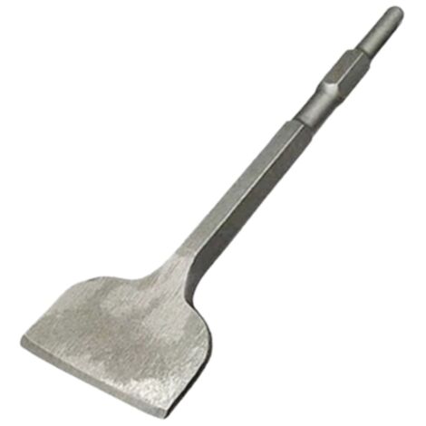 Scalpello piatto GABRIELLE Φ17x100 X 280mm - Ideale per la rimozione di calcestruzzo e muratura - Punta extra temprata - Scalpellatura con martello demolitore - Scalpello a vanga