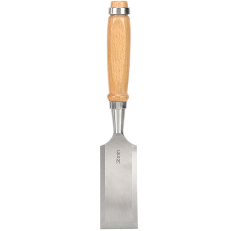 Scalpello piatto Utensile per la lavorazione del legno Manico in legno Strumenti hardware Accessorio industriale Cr V 38mm