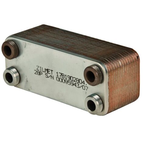 SCAMBIATORE SALDOBRASATO PER USO GENERICO IN ACCIAIO INOX 316L PIASTRE 34 ZILMET SPA