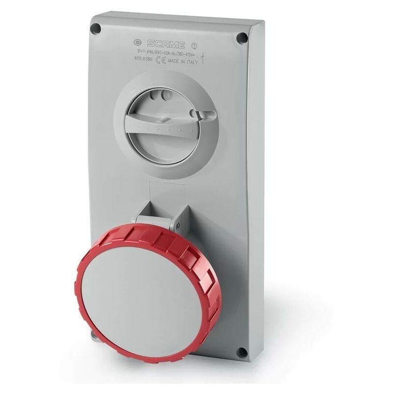 Scame - 505.6387 prise verrouillable 3P+N+T IP67 63A 6h