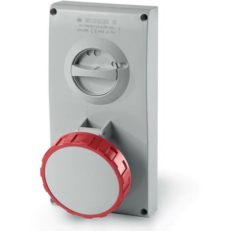 SCAME 505.6387 SOCKET LOCKABLE 3P+N+T IP67 63A 6h
