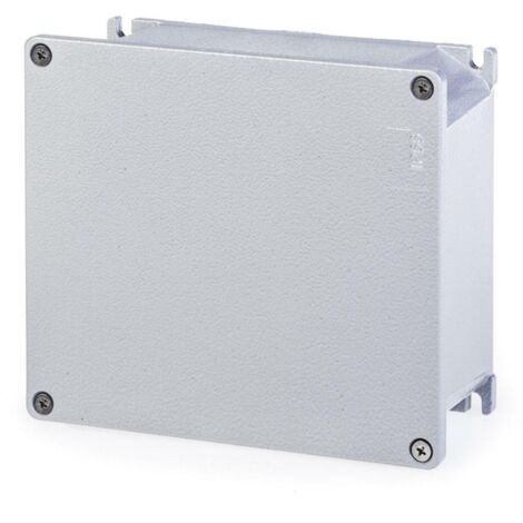 Scame cassetta derivazione in metallo scatola a parete con coperchio alubox 192x168x80 mm 653.03
