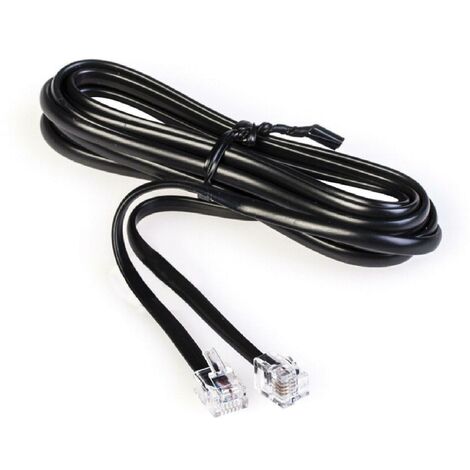 Scame cordone lineare telefonico 2mt 2 plug 6/ nero 180.724