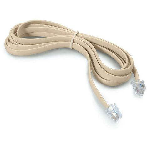 Scame cordone telefonico lin.2mt 2 plug avorio 180.725