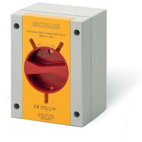 Scame dispositivo di comando emergenza ip65 40a 4p
