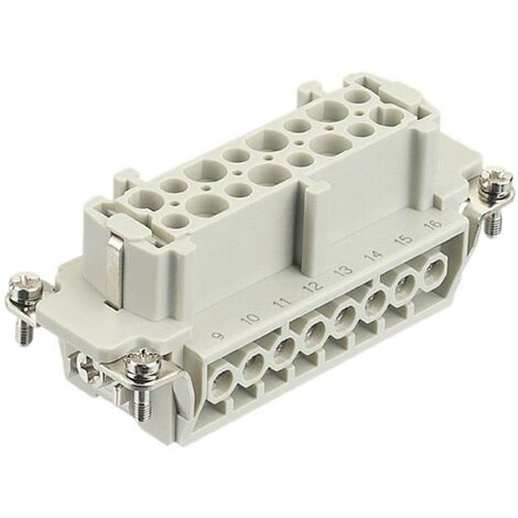 Scame inserto femmina 16 poli connessione a vite 16a 933.0162701