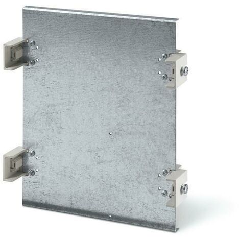 Scame piastra modulo doppio mis.1 in metallo cpmpleto di supporti 655.32012