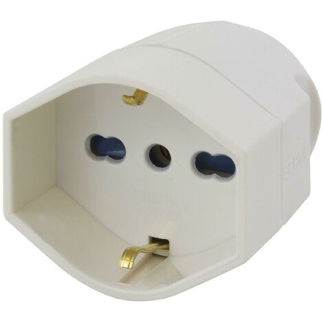 Scame presa assiale 2p+t 16a pluristandard uscita assiale standard 130.2085