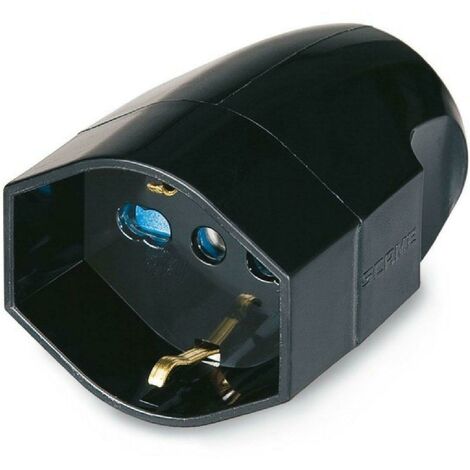 Scame presa mobile con contatto di terra uscita assiale 2p+t 16a pluristandar 130.2085/n