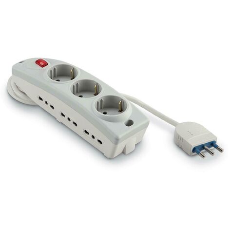 Scame presa multipla 6 prese standart italiano serie trend 3xp30 + 6xbiv 165.30411.r