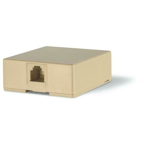 Scame presa parete per 1 plug 6/4 avorio 180.701