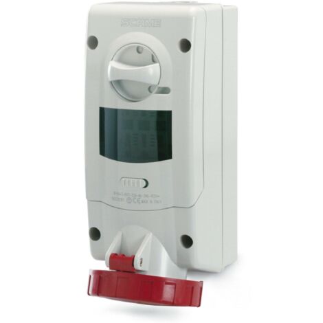 Scame presa serie advance 2 3p+t 16a 380v colore rosso 563.1686