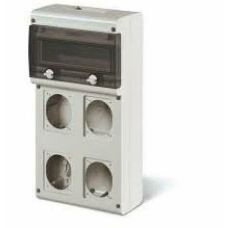 Scame quadro vuoto block4 con fori previsti per quadri da cantiere 632.4500-00