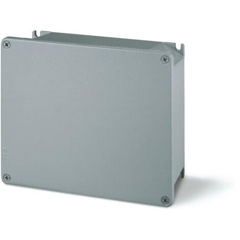 Scame scatola metallo cassetta e coperchio alubox 100x100x59 in lega di alluminio completa di viti per il fissaggio 653.00