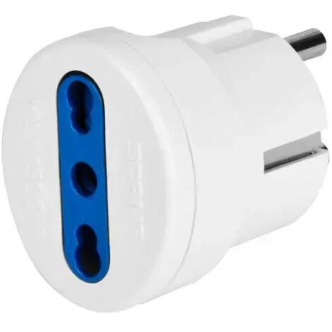 Scame spina adattatore semplice per presa riduzione schuko unel- polivalente blueline