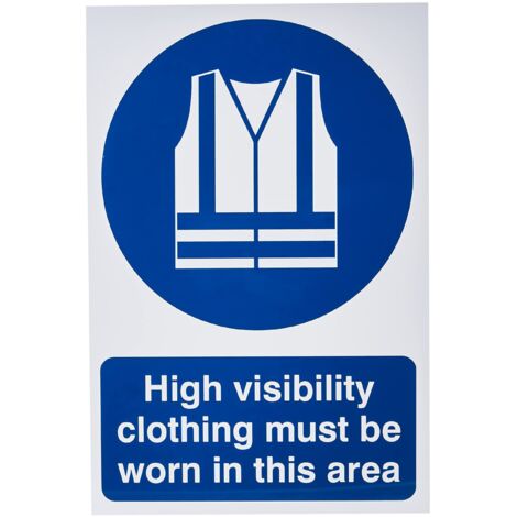 Scan 0022 High Visibility Jackets Must Be Worn In This Area - PVC 200 x 300mm SCA0022
