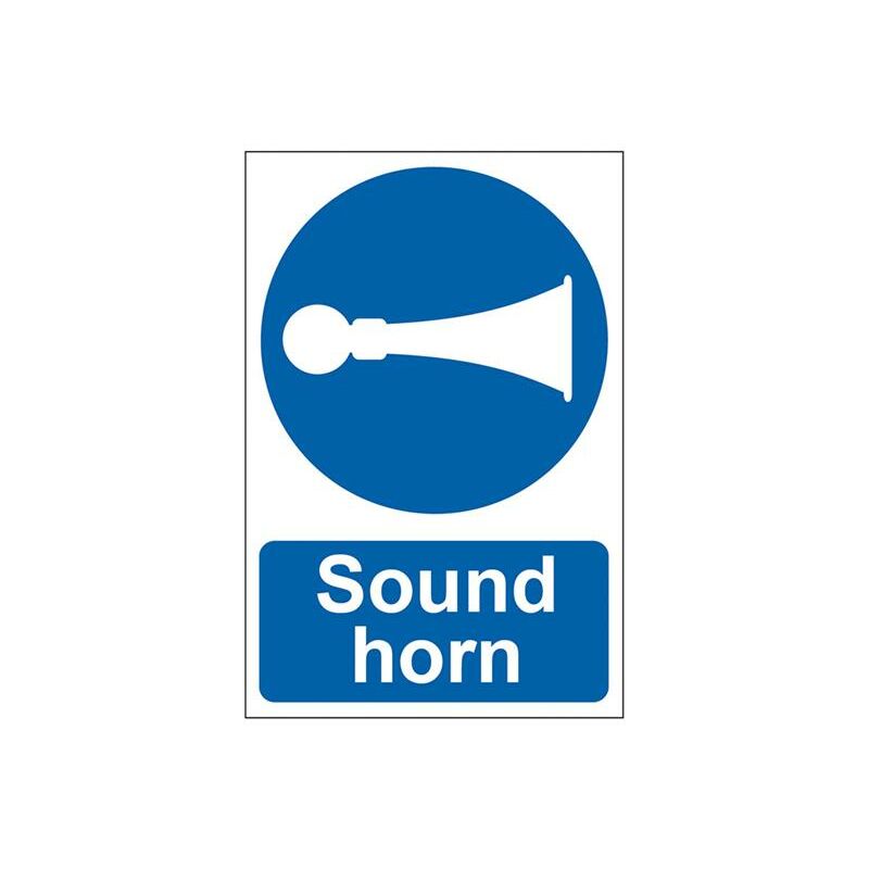 Scan - 0250 Sound Horn - pvc Safety Sign 200 x 300mm SCA0250