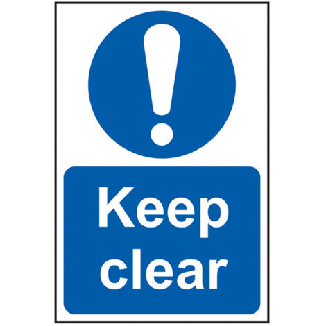 Scan 0253 Keep Clear - PVC 200 x 300mm SCA0253