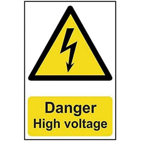 Scan 0761 Danger High Voltage - PVC 200 x 300mm SCA0761