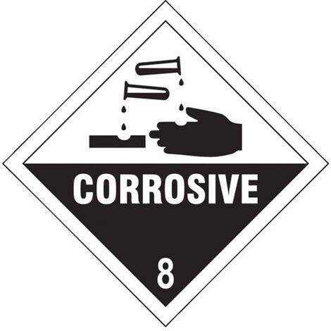 Scan 13751 Corrosive 8 SAV - 100 x 100mm SCA13751