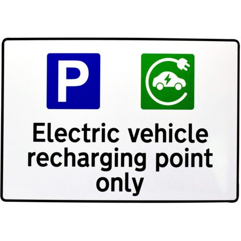 Scan 14979 Ev Recharging Point Only Sign Rpvc 300X200Mm SCA14979