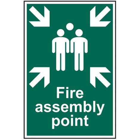 Scan 1541 Fire Assembly Point - PVC 200 x 300mm SCA1541