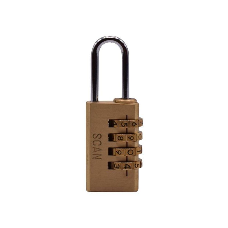 Scan - NL1124 Brass Combination Padlock 20mm SCAPLB20COM